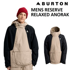 25-26 BURTON RESERVE RELAXED ANORAK JACKET o[g T[u bNXh AmbN WPbg SUMMIT TAUPE / TRUE BLACK EGA Y Xm[{[h {Ki