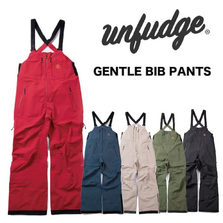 楽天市場】23-24 UNFUDGE アンファッジ GENTLE BIB PANTS ジェントル  