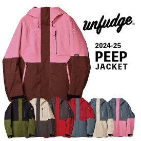 24-25 UNFUDGE アンファッジ PEEP JACKET ピープ ジャケット ウエア メンズ レディース スノーボード