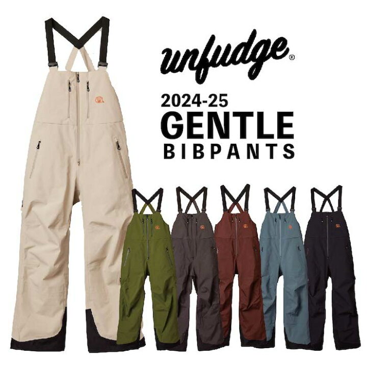 楽天市場】24-25 UNFUDGE アンファッジ GENTLE BIB PANTS ジェントル  