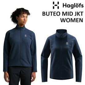 23-24 HAGLOFS BUTEO MID JACKET WOMEN ホグロフス ブテオ ミッド ジャケット レディース [TARN BLUE] フリース インナー スノーボード スキー