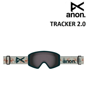 22-23 ANON TRACKER 2.0 LOW BRIDGE FIT - SWEATER / SMOKE アノン トラッカー ゴーグル キッズ スノーボード アジアンフィット 日本正規品