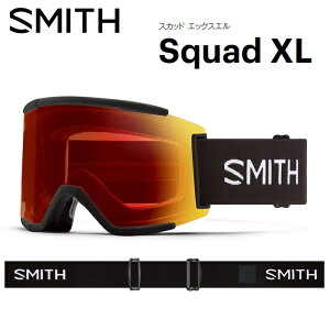 25-26 SMITH X~X SQUAD XL XJbh GbNXG BLACK / CP PRO PHOTOCHROMIC RED MIRROR N}|bvY PRO S[O Xm[{[h WptBbg {Ki