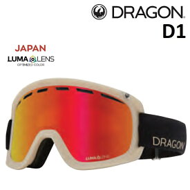 24-25 DRAGON D1 RAW / LUMALENS J.RED ION ドラゴン ゴーグル スノーボード ジャパンフィット 日本正規品