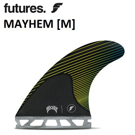 FUTURES FINS フューチャー フィン RTM CARBON MAYHEM YELLOW [MEDIUM] スラスター トライフィン サーフボードフィン ショートボード 日本正規品