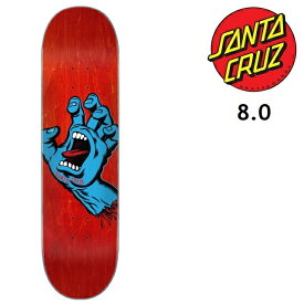 SANTA CRUZ SKATEBOARDS サンタクルーズ スケートボード SCREAMING HAND RED 8.0 デッキ スケート スケボー 日本正規品