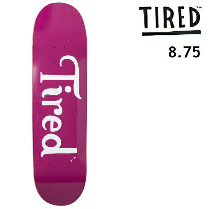 楽天市場】TIRED SKATEBOARDS タイレッド スケートボード SWIRL T LOGO 