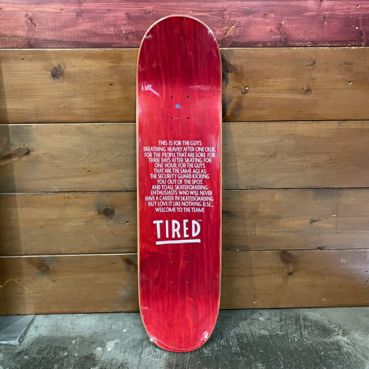 楽天市場】TIRED SKATEBOARDS タイレッド スケートボード SUPER TIRED 