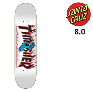 SANTA CRUZ SKATEBOARDS T^N[Y XP[g{[h THRASHER SCREAMING FLAME LOGO TEAM 8.0 fbL XP[g XP{[ {Ki