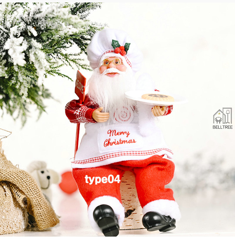 楽天市場】クリスマス 飾り 本格2点セット サンタクロース 人形 サンタ