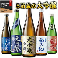 特別送料無料 日本酒 大吟醸酒 特割 越乃五蔵 大吟醸 飲みくらべ 5本組 飲み比べセット 第2弾 720ml 5本 …