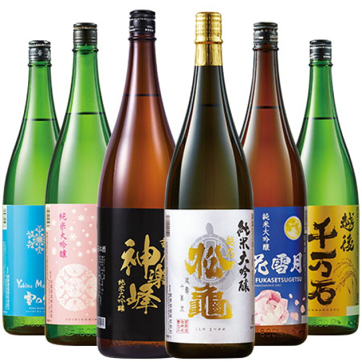 楽天市場】日本酒 特割 越乃 六蔵 純米大吟醸 飲み比べセット 一升瓶 6 