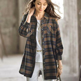 楽天市場 起毛素材チェック柄シャツジャケットの通販