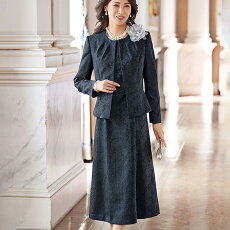 楽天市場 レディースファッション スーツ セットスーツ ワンピースセットスーツ ベルーナ