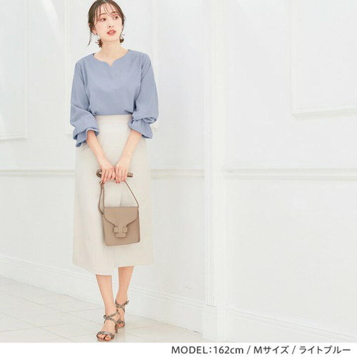 楽天市場 ４つの機能付 キャンディースリーブハートネックブラウス 40代レディースファッション 30代 レディース ベルーナ 春 春服 トップス Alotta アロッタ ｕｖ対策 吸水速乾 ストレッチ 抗菌防臭 キャンディ袖 可愛い ベルーナ