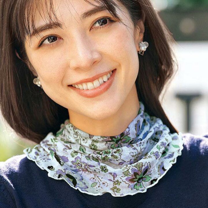 楽天市場 最大1000円offクーポン配布中 マフラー シルク１００ やわらかネックカバー ベルーナ Belluna 40代 50代 60代 ミセス 大人 ファッション 夏 夏服 マフラータオル 母の日 プレゼント ギフト ベルーナ