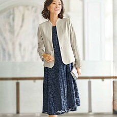 楽天市場 レディースファッション スーツ セットスーツ ワンピースセットスーツ ベルーナ