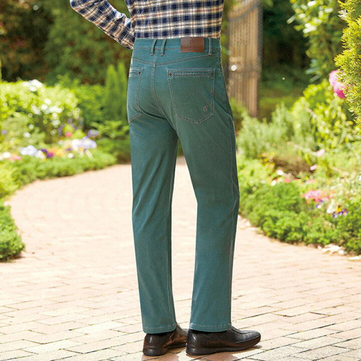 楽天市場 デニムパンツ ウエスト76cm 79cm cm 85cm cm 91cm 94cm 97cm コムルヴァン オム ３６０度のびのび カラージーンズ ウエスト76cm ウエスト97cm ベルーナ メンズライフ 50代 60代 メンズ 紳士 大人 ファッション 秋 秋冬服 ジーンズ デニム パンツ