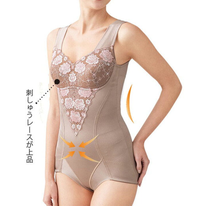 楽天市場 最大1000円offクーポン配布中 ボディースーツ M L Ll ３色組 刺しゅうレースのソフトボディスーツ M Ll ベルーナ 40代 50代 60代 インナーコレクション レディース ミセス 大人 ファッション 春 スーツ 下着 補正インナー ベルーナ
