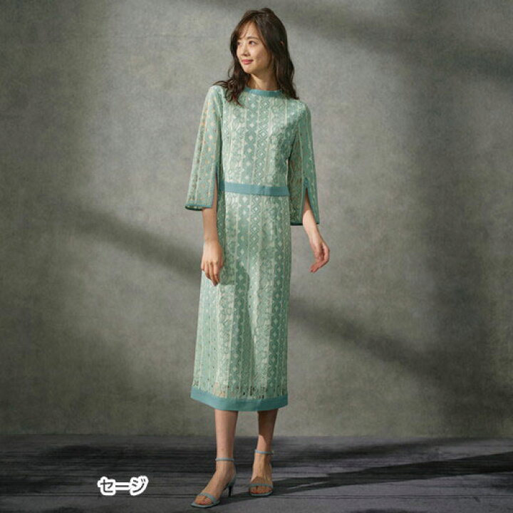 楽天市場 ワンピース M L Ll 3l 袖スリットレースワンピ M 3l ベルーナ 40代 50代 60代 レディースファッション レディース ミセス 大人 夏 夏服 Ranan ラナン 大きいサイズ 大人 おしゃれ 体型カバー ベルーナ