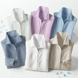 シャツ 洗える！ストレッチイージーケアシャツ(3L～5L) ミセス 大人 ファッション レディース トップス 体型カバー 40代 50代 Belluna ベルーナ