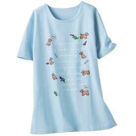 Tシャツ 汗取パッド付綿100％プリントTシャツ(3L～5L) ミセス 大人 ファッション レディース トップス シャツ 体型カバー 40代 50代 Belluna ベルーナ