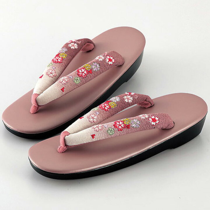 楽天市場 1000円offクーポン配布中 草履 ゆったり幅広刺しゅう草履 ベルーナ 40代 50代 60代 レディースファッション ミセス レディース 和装 花の姿 草履 レディース 女性 痛くなりにくい 幅広 ゆったり 刺しゅう ベルーナ