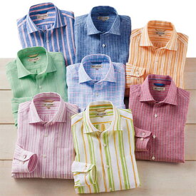 シャツ きちんと見えるフレンチリネン100％シャツ(S～3L) ベルーナ 40代 50代 60代 メンズ 紳士 大人 メンズファッション メンズライフ トップス ワイシャツ 長袖