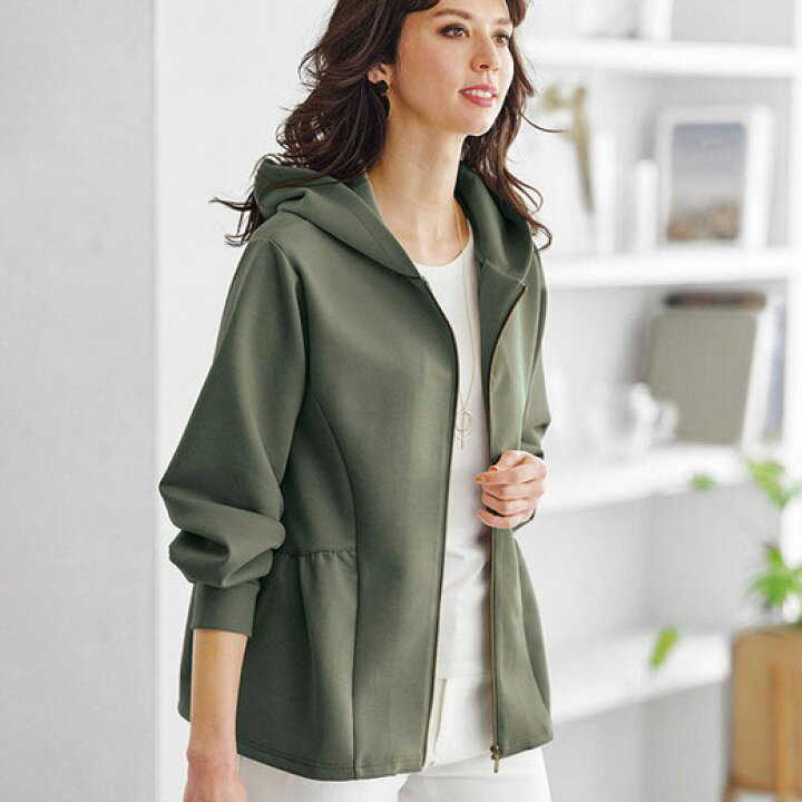 楽天市場 パーカー M L Ll サイドギャザージップアップパーカー M Ll ベルーナ Belluna レディースファッション 40代 50代 60 代 レディース ミセス 大人 ファッション 秋服 秋冬 トップス 楽ちん アウター 羽織り 体型カバー 大きいサイズ チラシ ベルーナ