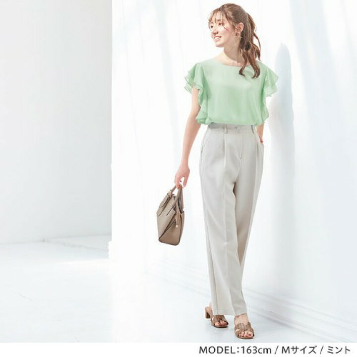 楽天市場 Web限定 ブラウス M L Ll 3l 楊柳シフォン袖フリルブラウス M 3l 40代レディースファッション 夏 夏服 30代 レディース ベルーナ トップス 半袖 大人 オフィス フリル袖 可愛い 涼しい 体型カバー ベルーナ 楽天市場 Web限定 ブラウス M L Ll 3l 楊柳シフォン袖フリルブラウス M 3l 40代レディースファッション 夏 夏服 30代 レディース ベルーナ トップス 半袖 大人 オフィス フリル袖 可愛い 涼しい 体型カバー ベルーナ