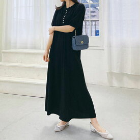 袖異素材ワンピース(M～3L) レディースファッション ミセス 大人 在庫処分 在庫限り プチプラ 30代 40代 Ranan ラナン