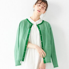 ＼MAX20％OFFクーポン／Viola e Viola（ヴィオラ エ ヴィオラ） トップス カラーボーダーカーディガン(M〜3L) 30代 40代 レディース 夏