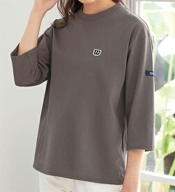 【全品20％OFFクーポン配布中！】カットソー プルオーバー ＜Wilson＞コットン100％7分袖Tシャツ(M～LL) レディースファッション ミセス 大人 トップス Tシャツ 40代 50代 Belluna ベルーナ