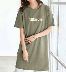チュニック ＜Wilson＞コットン100％ビッグTシャツ(M～LL) レディースファッション ミセス 大人 トップス 40代 50代 Belluna ベルーナ