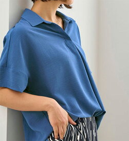 チュニック イージーケア！スキッパーデザインシャツ(M～LL) レディースファッション ミセス 大人 トップス 40代 50代 Belluna ベルーナ
