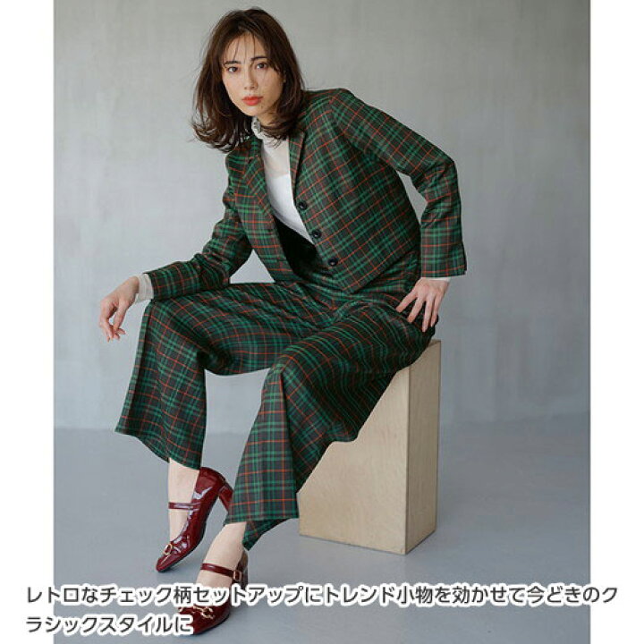 agnès b. チェック柄セットアップ ツーピース 36 楽天市場】パンツ 