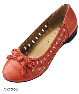 �p���v�X ���f�B�[�X 4E�҂ݍ��݃f�U�C�����{���p���v�X2025�� �x���[�i belluna 22.5cm-25.0cm