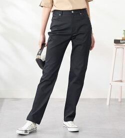 フルレングスパンツ レディース 【接触冷感】ヒンヤリ×サラリ速乾！綿サテンストレッチカラーパンツ 2025夏 ベルーナ belluna S 股下64cm-5L 股下74cm 高評価