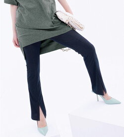 【期間限定：2390円→2190円！】フルレングスパンツ レディース 【選べる2丈】ひんやり！デニム調スリットパンツ 2025夏 RANAN ラナン M 股下65cm-5L 股下70cm 高評価