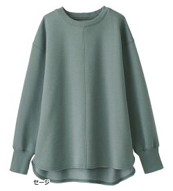 ＼まとめ買いクーポン配布中！／ あったか トレーナー レディース 裏起毛 暖かい 【毛玉になりにくい】あったかキレイ！大人のこだわりトレーナー 2025冬 ベルーナ belluna M〜5L