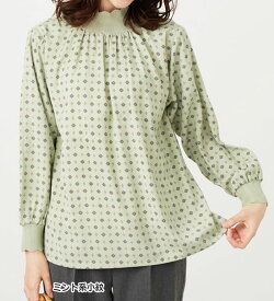 【期間限定：2739円→2191円！】ブラウス レディース 【新色追加】衿＆袖ニット使い美人顔ブラウス ベルーナ belluna 2025秋冬 M〜5L