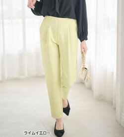 ＼まとめ買いクーポン配布中！／ パンツ レディース フルレングスパンツ 【選べる股下】美脚シルエットタックパンツ（股下61・65cm） S 股下61cm-5L 股下65cm 2025秋冬 レディース ラナン RANAN 30代 40代 50代 ロングパンツ ロング丈 ボトムス