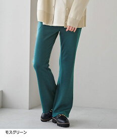 フルレングスパンツ レディース シュッと体型カバー！ジャストフィットフレアーパンツ 2026夏 belluna ベルーナ M 股下65cm-5L 股下70cm
