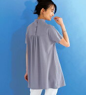 ＼夏新作10％OFFクーポン／チュニック レディース ヒンヤリ！かのこ素材後ろボタンチュニック 2026夏 ベ…