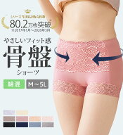 ＼まとめ買いクーポン配布中！／ショーツ レディース レース 綿 深め 深ばき 大きいサイズ 骨盤ケア ショ…