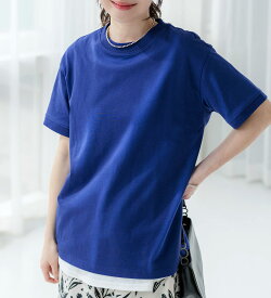 Tシャツ レディース シャツ 半袖 ゆったり 綿100% 無地 ロゴ 体型カバー ヒンヤリ シンプル ゆったり 大人顔サマ見え 接触冷感 UVカット 2026夏 belluna ベルーナ S-5L 26su