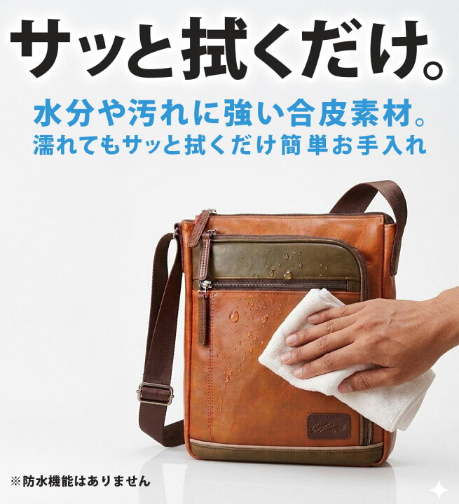 楽天市場】ショルダーバッグ メンズ ＜クロコダイル＞トリプル 