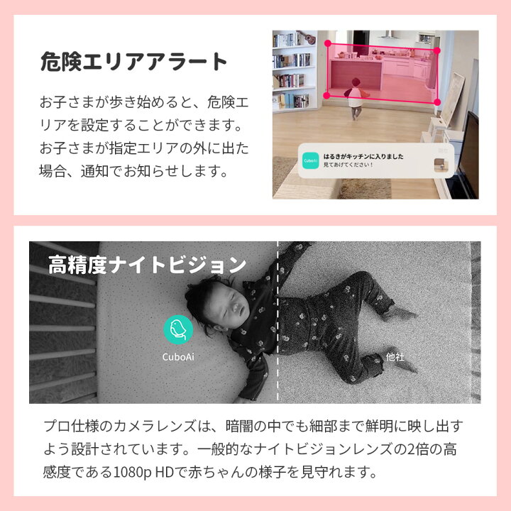 楽天市場】Cubo Ai Plus スマートベビーモニター 第2世代 ベビー 