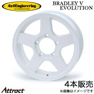 ブラッドレーV エボ ジムニー JB23/JB64(16×5.5J 5-139.7+22) 4x4エンジニアリング アルミホイール 4本 …