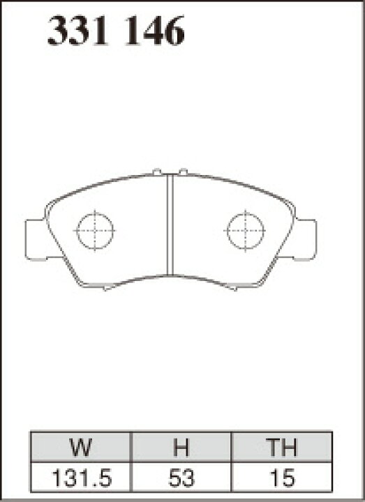 楽天市場】ディクセル シビック EK2 ブレーキパッド フロント左右 